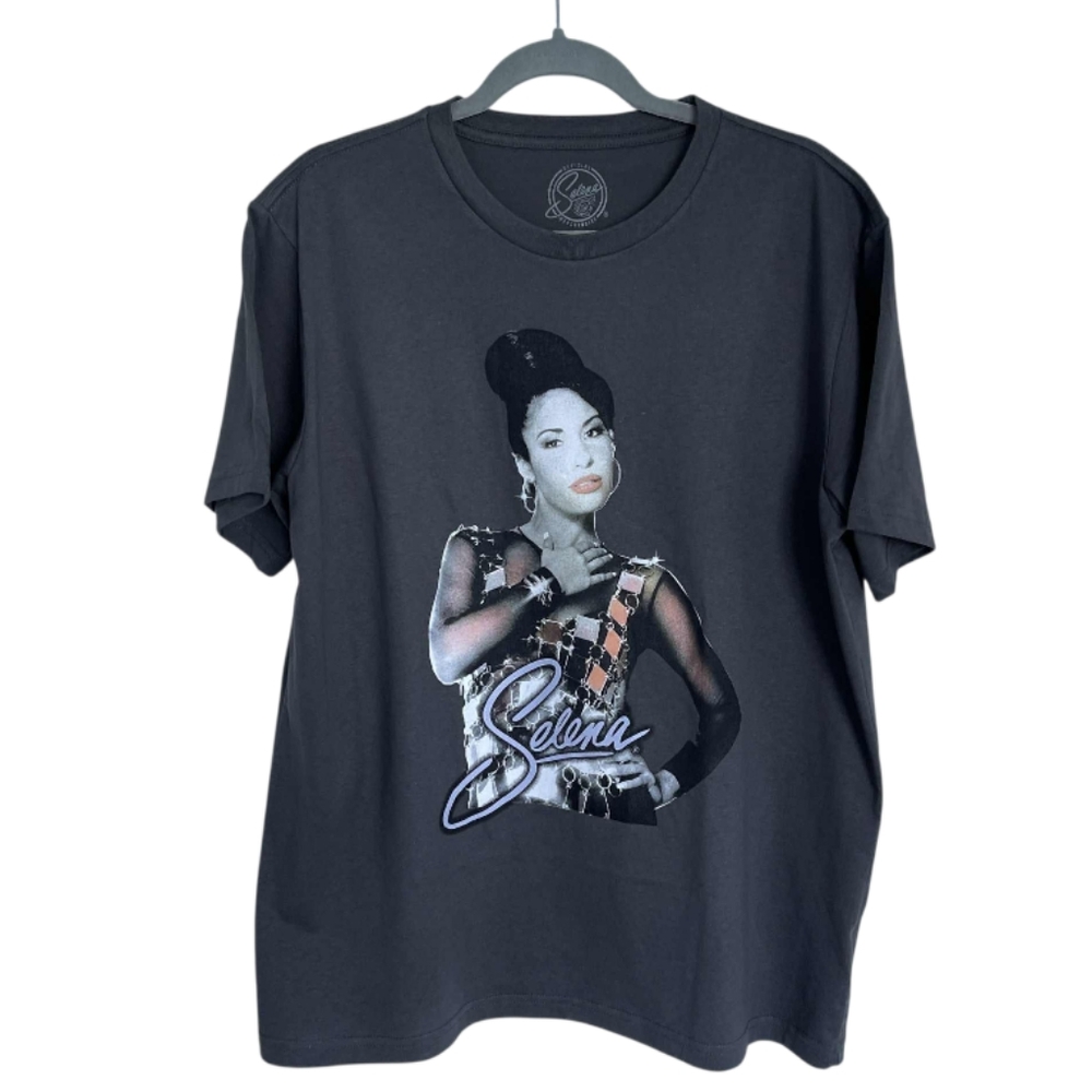 Grey Old Navy Men's Selena Graphic T-Shirt